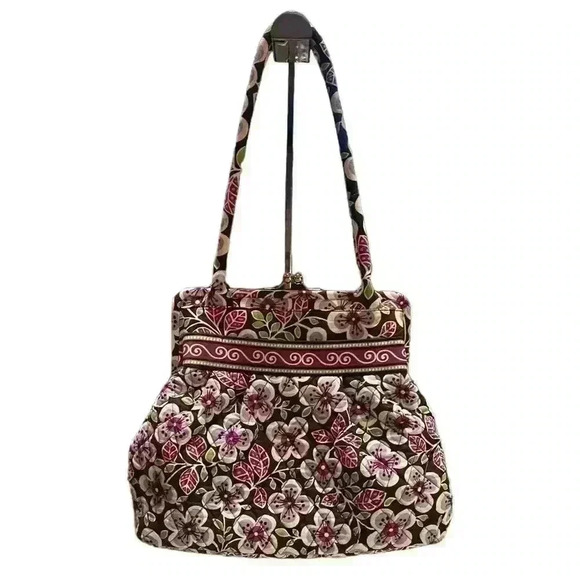 Vera Bradley Plum Petals-Purple Floral bag.  Pre-Owned in Excellent condition. - Picture 1 of 6